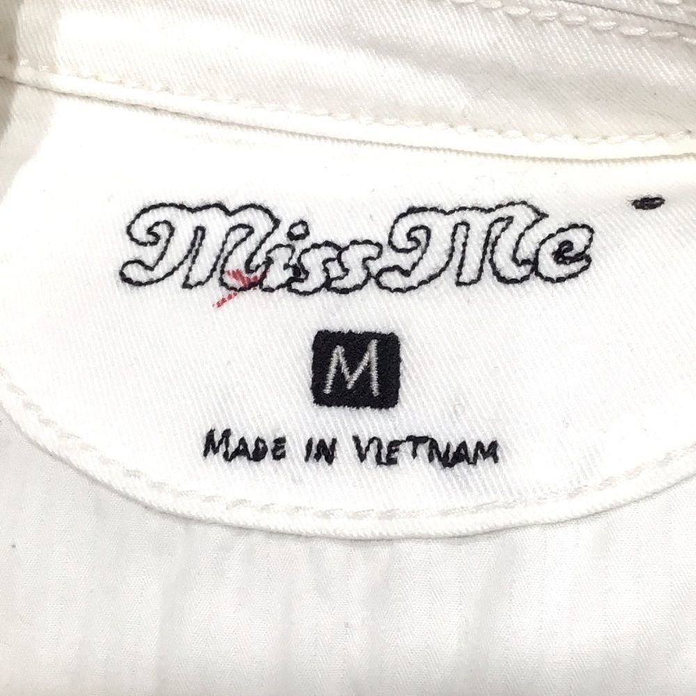 Miss Me White Denim Vest - Picture 12 of 14